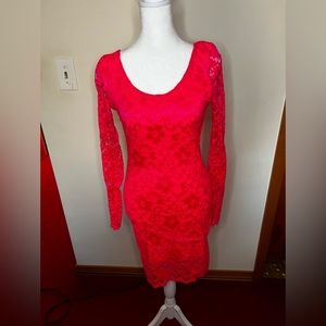 Arden B Hot Pink Dress